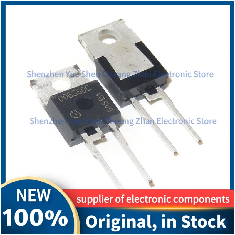 

1-5Pcs New original IDT06S60C D06S60Csilicon carbide 600V6A TO-220-2 Schottky Direct insertion