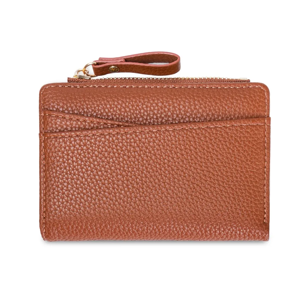 

PU Leather Lichee Pattern Short Wallets Korean Style Multifunctional Women Clutch Bag Coin Purse Portable Change Bag Women