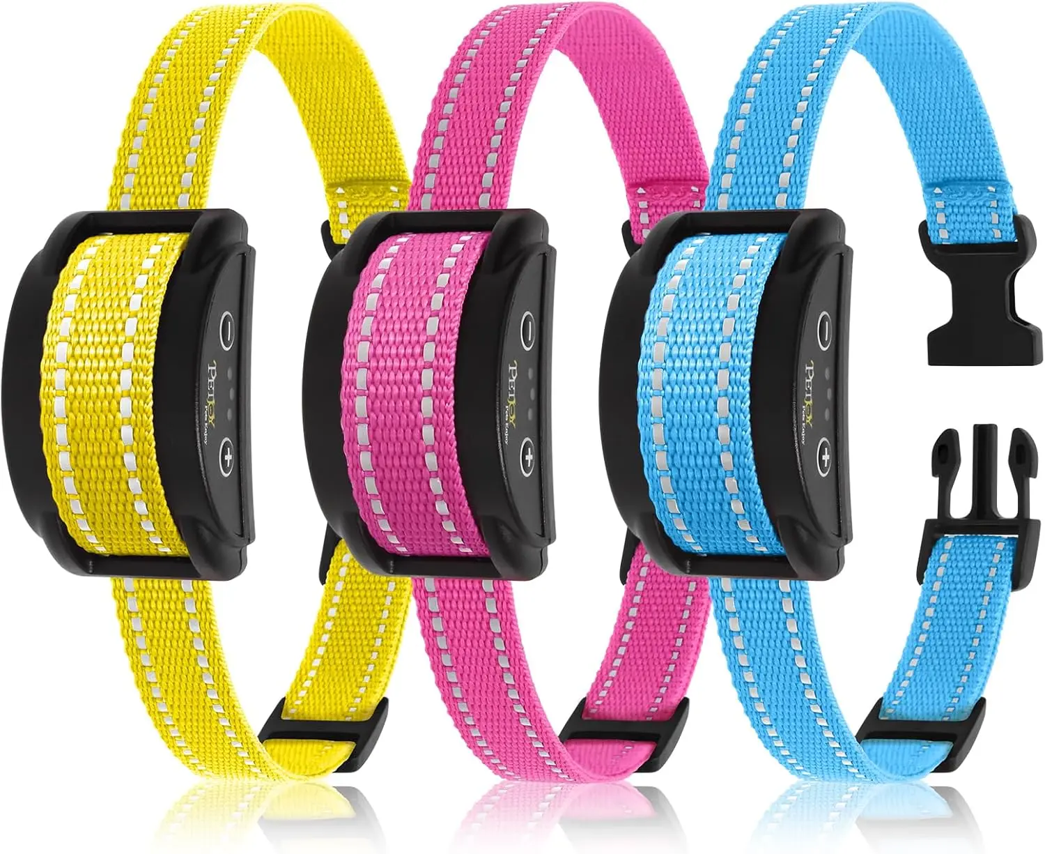 

Automatic Bark Collar for 3 Dogs, Shock Collar with Adjustable Sensitivity (5 Levels) IPX7 Waterproof Dog Bark Control Collar