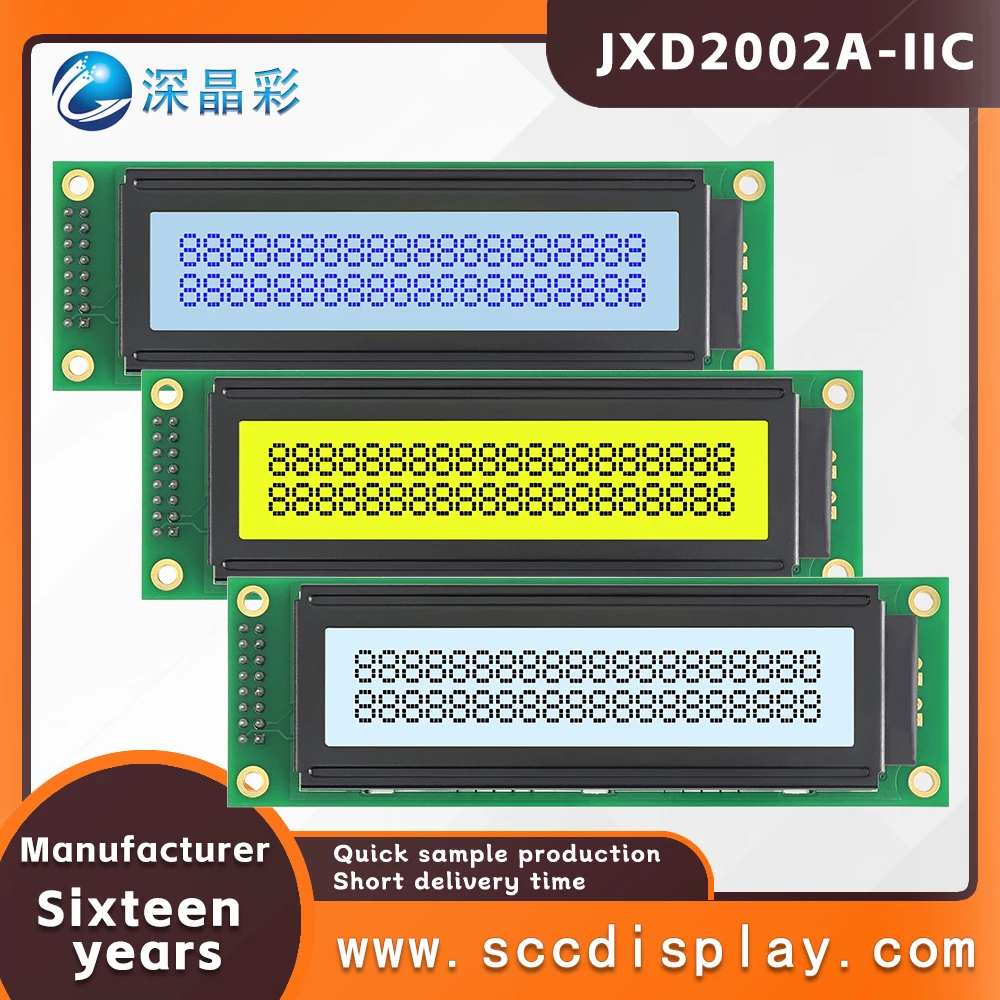 

Высокопроизводительное соотношение цены IIC/I2C, длинная полоса, 20*2 символов, матричный экран JXD2002A-IIC с подсветкой, модуль дисплея LCM