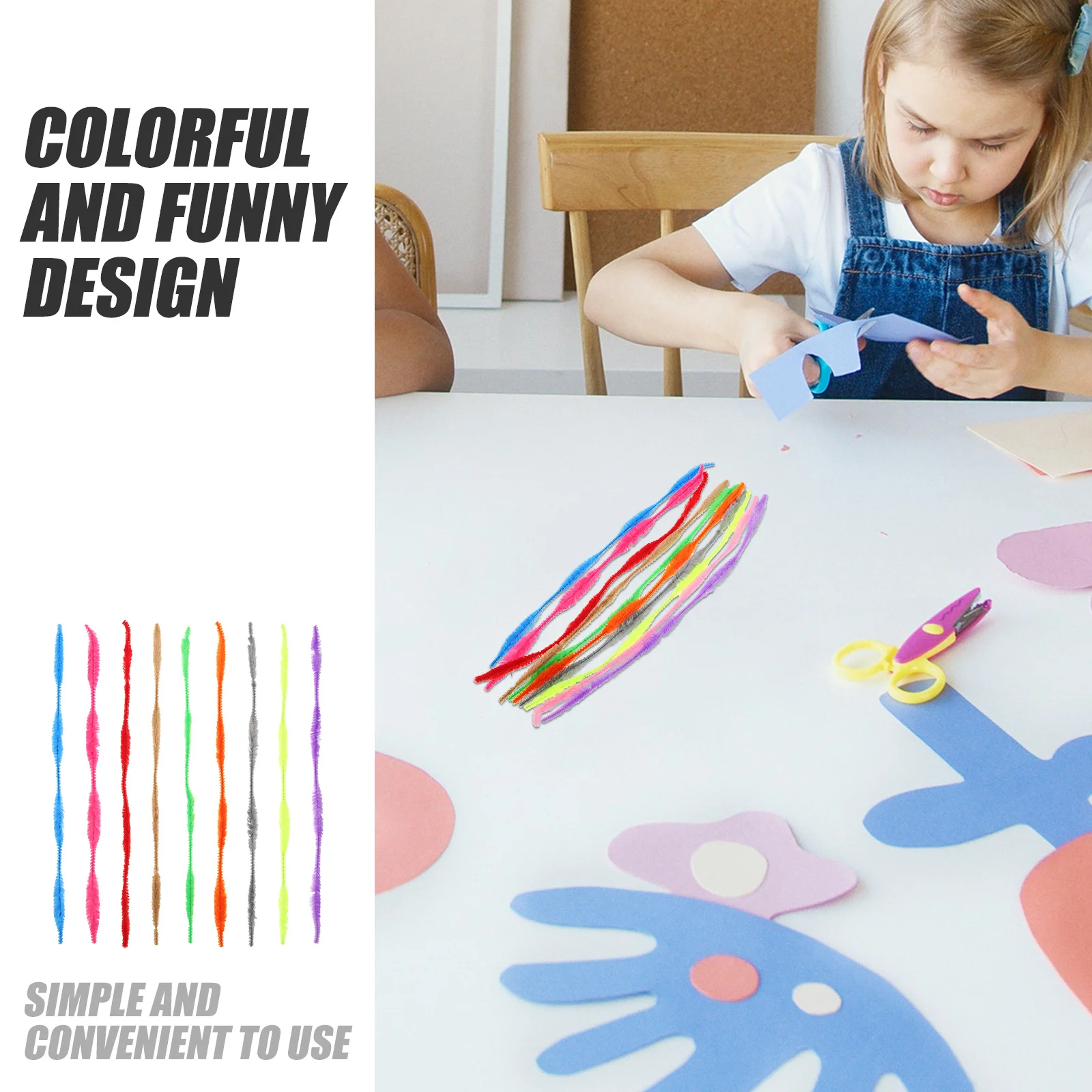 Steli in ciniglia pieghevoli 200 pezzi Bastoncini torcenti Colori assortiti per bambini Progetti artigianali fai-da-te Attività educative divertenti per bomboniere