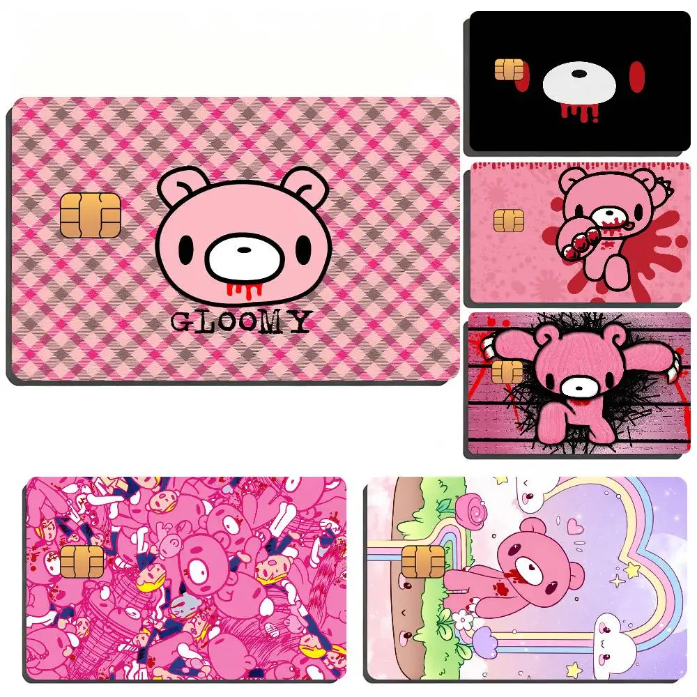 Cute G-Gloomy Bear Bank Card Sticker Film Tape Skin For Credit Card Debit Card Waterproof Stickers