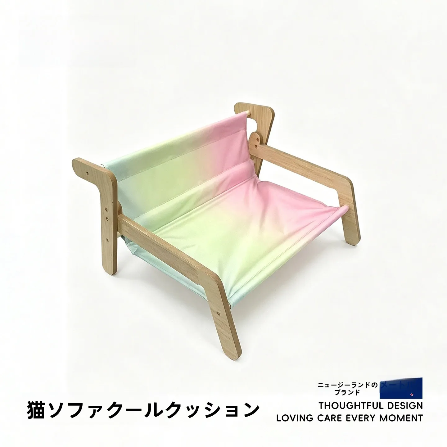 season-universal-wooden-pet-tent-canvas-breathable-off-ground-dog-bed-rainbow-design-simple-style-support-frame-material