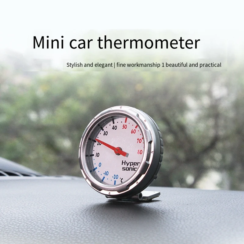 Hypersonic Car Mounted Tooth Shaped Thermometer Mini Mechanical Temperature Automotive Universal HP-2136