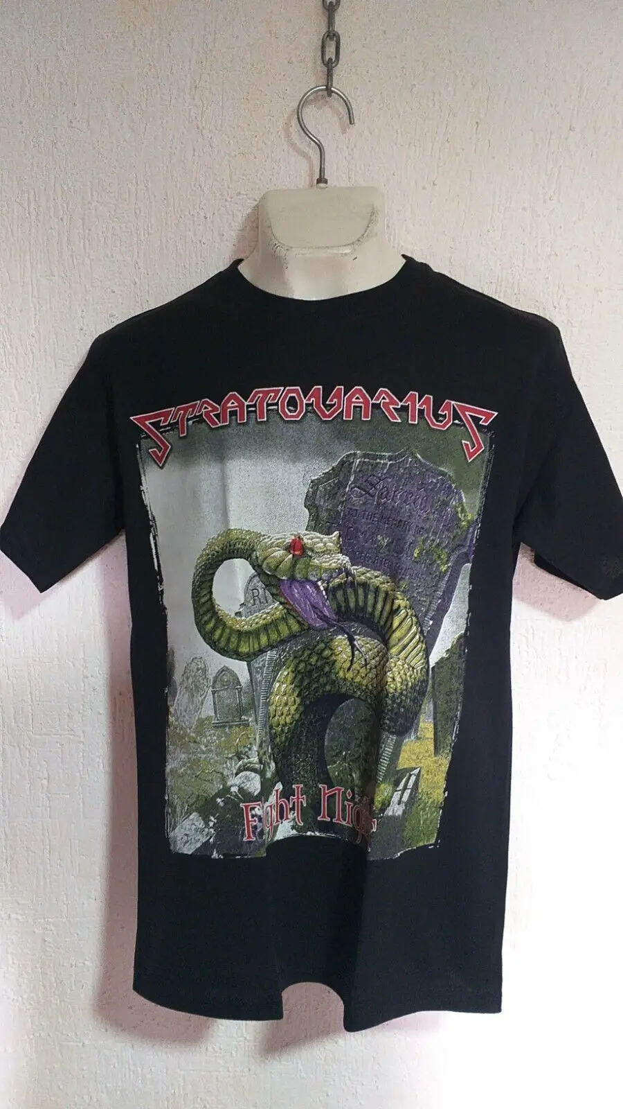 Stratovarius fright night T shirt heavy metal helloween gamma ray