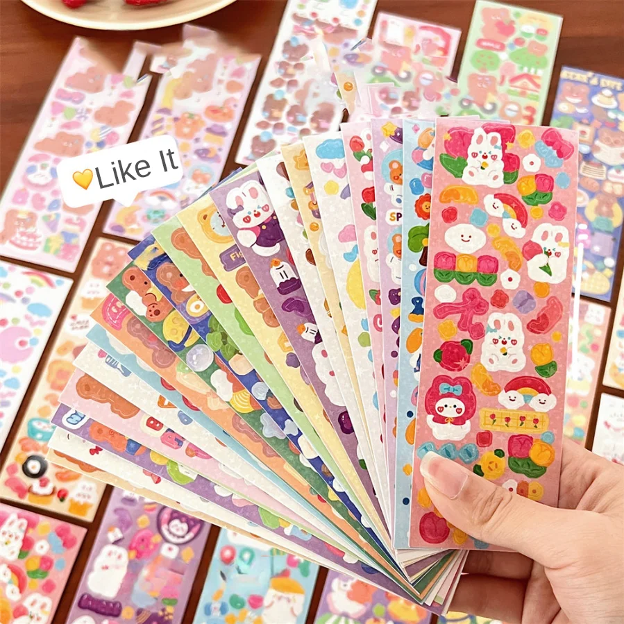 20/100 pcs zufällige niedliche Cartoon Aufkleber Sammlung Mädchen DIY Guka Platte Dekoration Student Handbuch Aufkleber