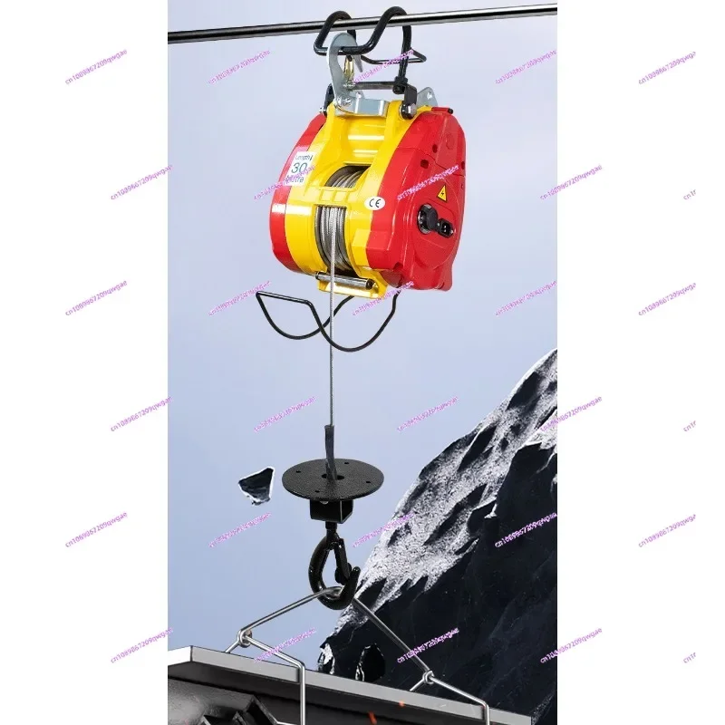 

220V Brushless Electric Hoist Diamond Grade Portable Remote Control Crane for Household Lifting