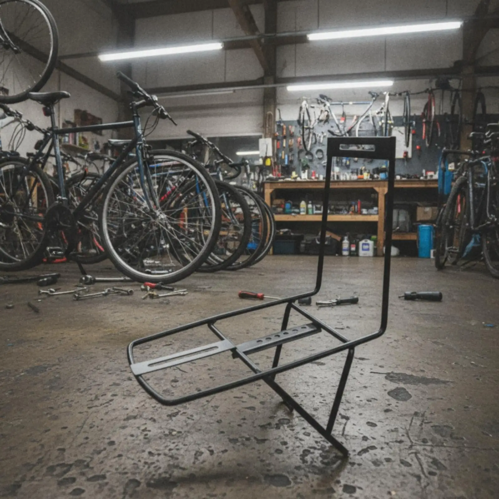 Front Cycle Cargo Rack Heavy-Duty Front Cargo Rack Sturdy Bike Luggage Carrier for Commuters, Commuting