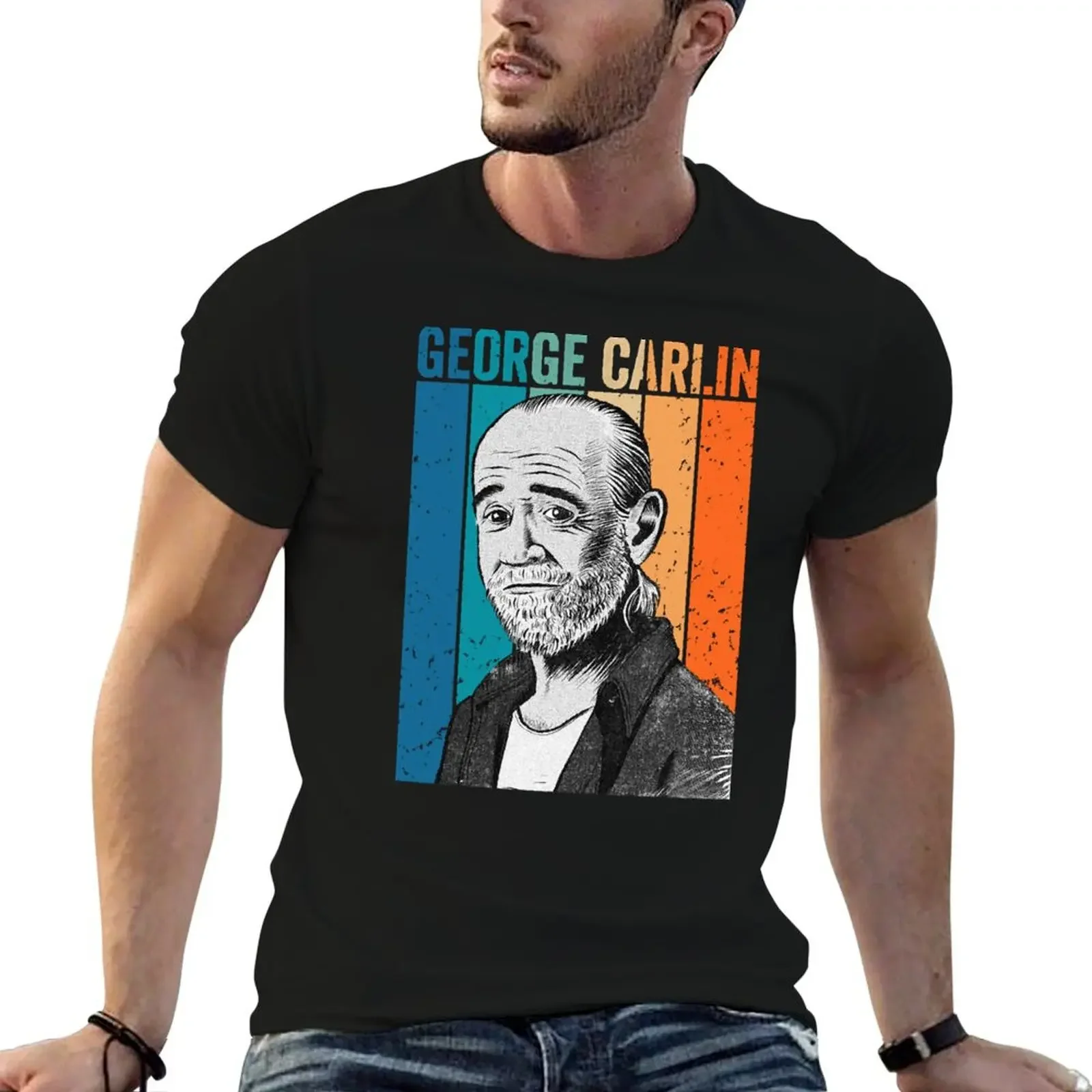 

George Carlin Comedy Legend T-Shirt new edition anime clothes mens designer t shirt