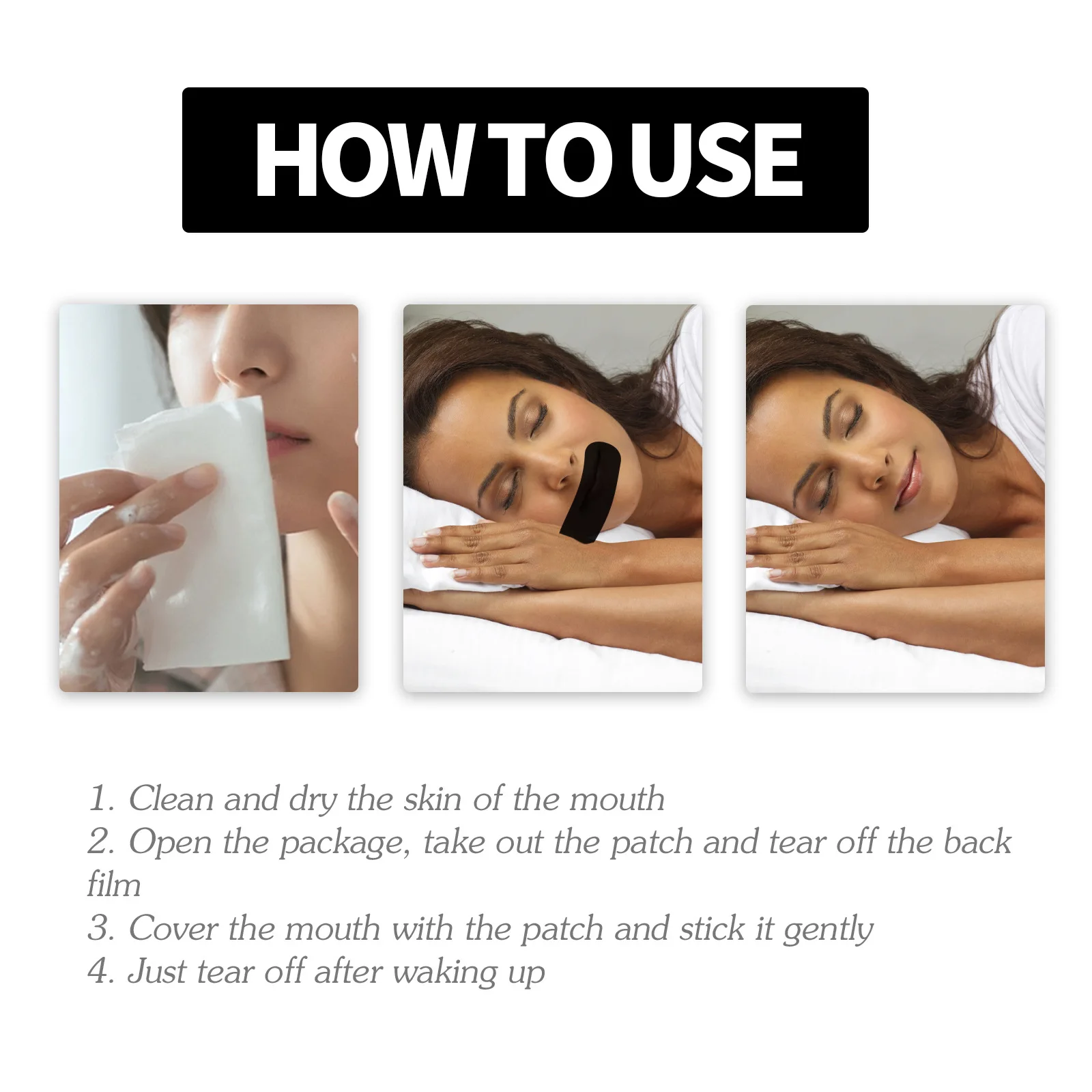 Stop Snoring Patch Nose Breathing Correction Improve Sleeping Promoting Better Breath Portable Night Sleep Mouth Orthosis Tape