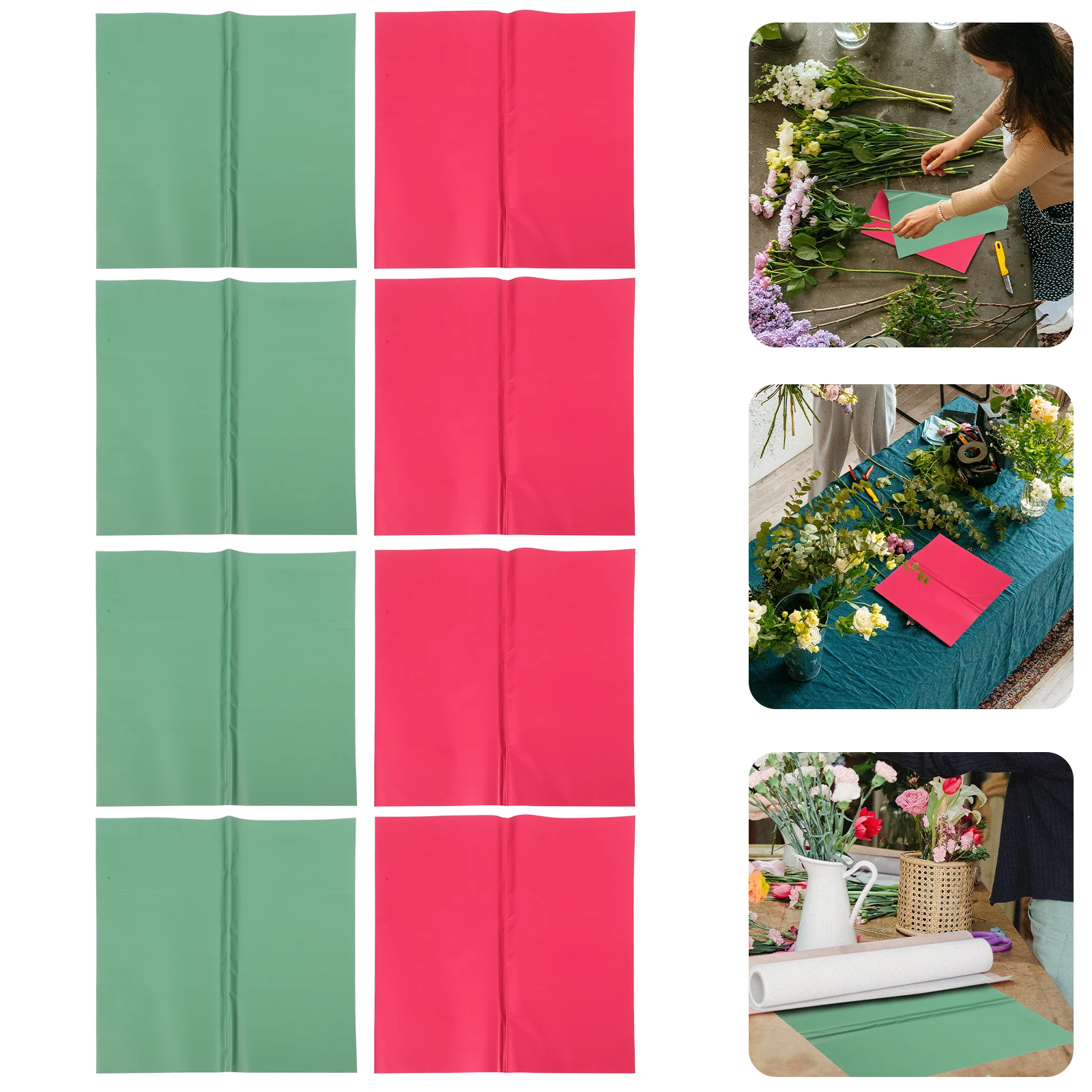 20 Buah Kertas Pembungkus Bunga Bernapas Ringan Perlengkapan Bunga untuk Buket Kemasan Hadiah Kertas Pembungkus Bunga