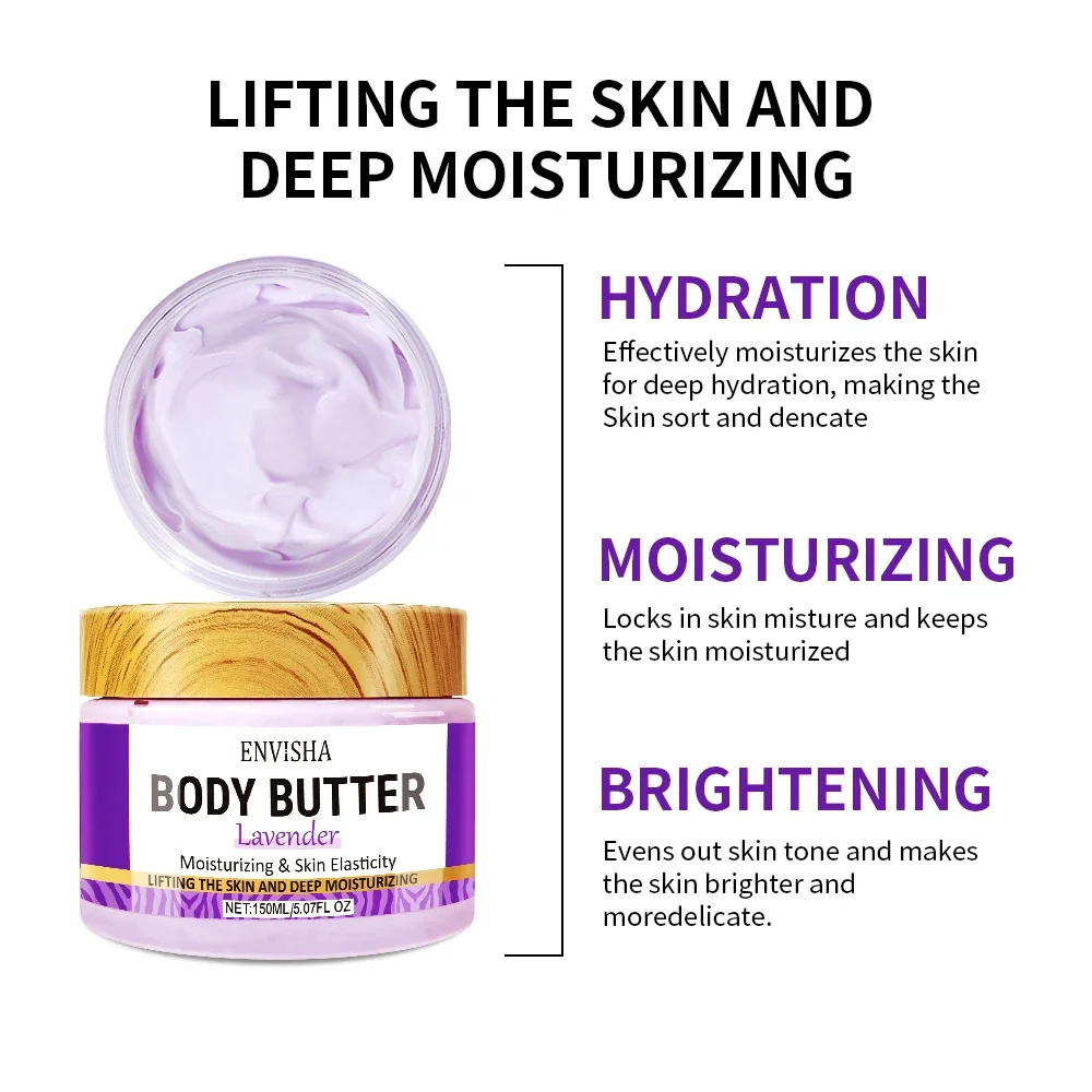 ENVISHA Body Butter Skin Care Face Lotion Cream Whitening Deeply Moisturizing Brightening Remove Melanin Elasticity Lifting