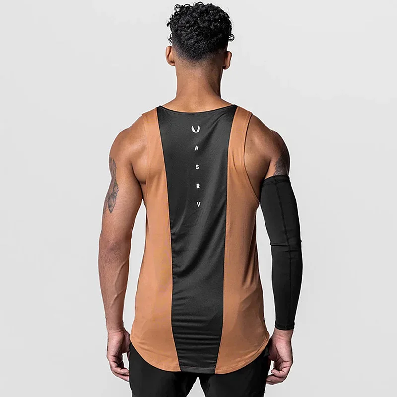 Men's Gym Tank Top Quick Dry Sleeveless Workout Shirt for Bodybuilding Fitness Basketball Summer Casual Muscle Vest Undershirt
