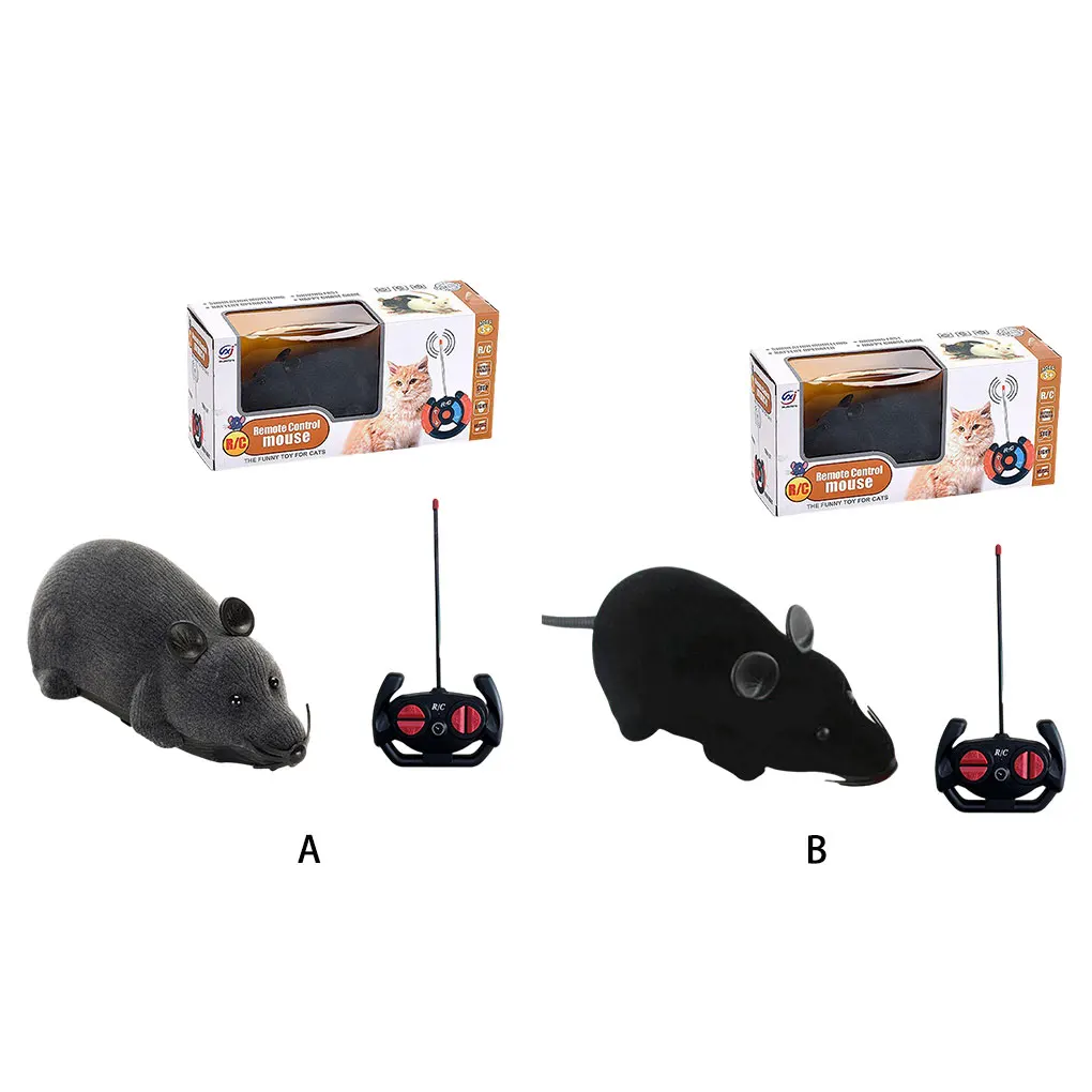 Electronic Cat Toy Realistic Appearance Safe And Non-toxic For Cats Interactive Play RC Simulation Cat Toy Robotic Mouse Cat Toy