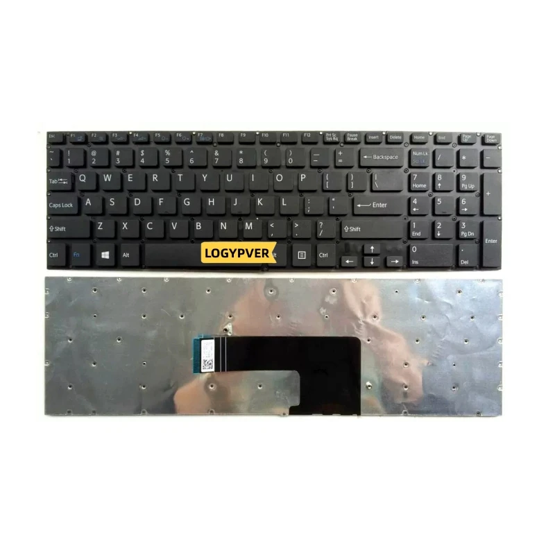 US Keyboard For Sony Vaio Fit 15 SVF15 SVF151 SVF152 SVF153 SVF154 SVF15E SVF152C29M SVF152A29V Laptop English Black White