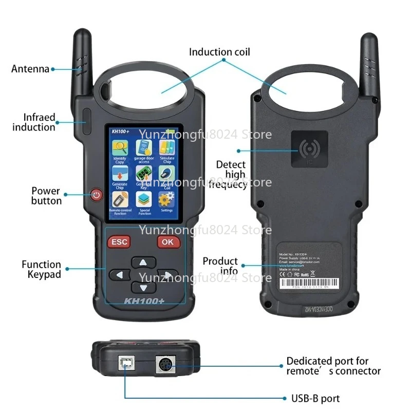 Hand-Held Remote Key Programmer without Remote Key Package Update Version of KH100