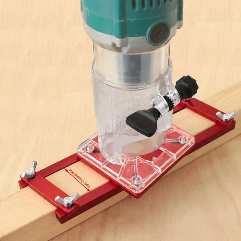 

2 In 1 Invisible Fastener Slot Bracket Self-Centering Grooving Guide Rail-Used For Cabinet Furniture Woodworking Slotting