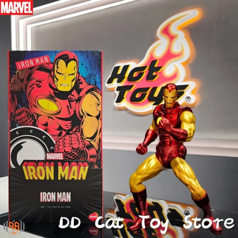

In Stock Genuine Hottoys HT Hono Studio HS05 Marvel Iron Man Manga Version 1/6th Scale Action Figure Collectible Model Toy