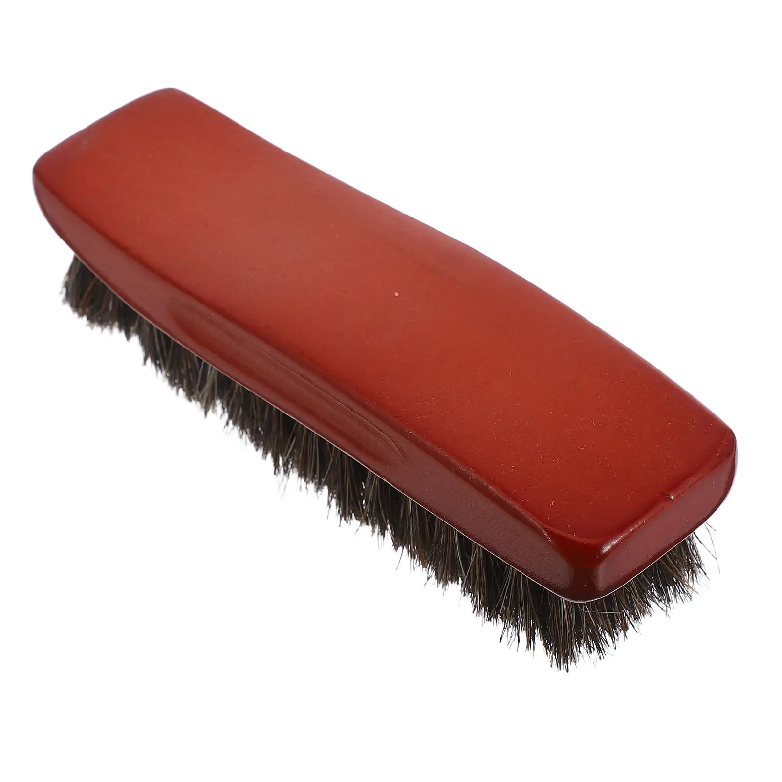 Horsehair Dusting Brush Clothing Cleaning Boot Polish Shoes Washing Coat Hat Furniture Dust Removal Soft Wood