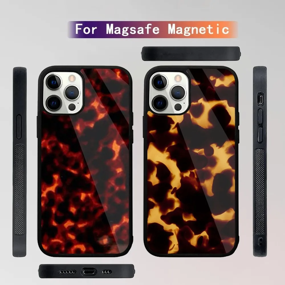 Tortoiseshell Tortoise Shell   Phone Case For iPhone 15,14,13,12,11,Plus,Pro,Max Mini Magsafe Magnetic Wireless Charging