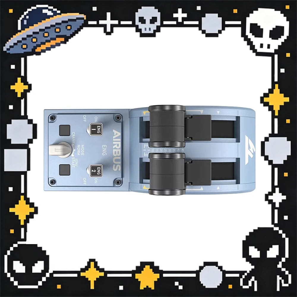 

Дроссельная заслонка THRUSTMASTER TCA для симуляторов полетов, гибкая, с 2-мя навигационными осями и 16 кнопками управления, для Airbus