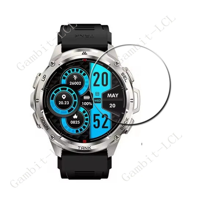 9H Original Smartwatch Hart Gehärtetes Glas Für KOSPET TANK T3 Ultra GPS Smart Uhr TANKT3Ultra T 3 Screen Protector abdeckung Film – Detail 2