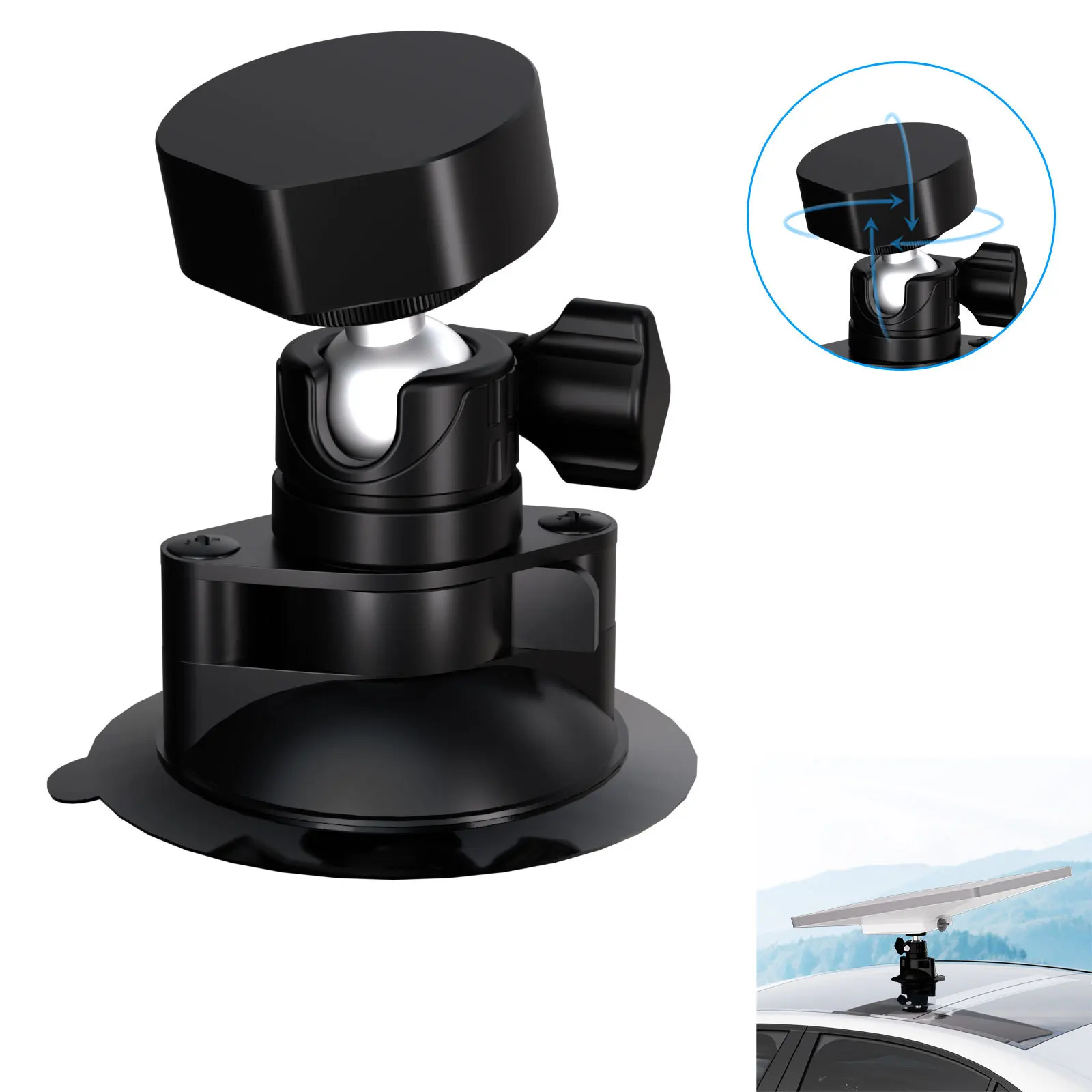 Starlink Mini soporte de ventosa para coche giratorio para montaje en techo de coche montaje en salpicadero Starlink Mini soporte de ventosa de Metal para coche