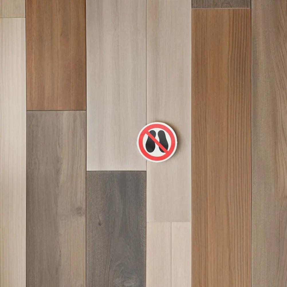

8 pcs Safety Warning Signs No Step Stickers Waterproof Floor Decals For Construction Sites Schools Malls Warehouses Traffic