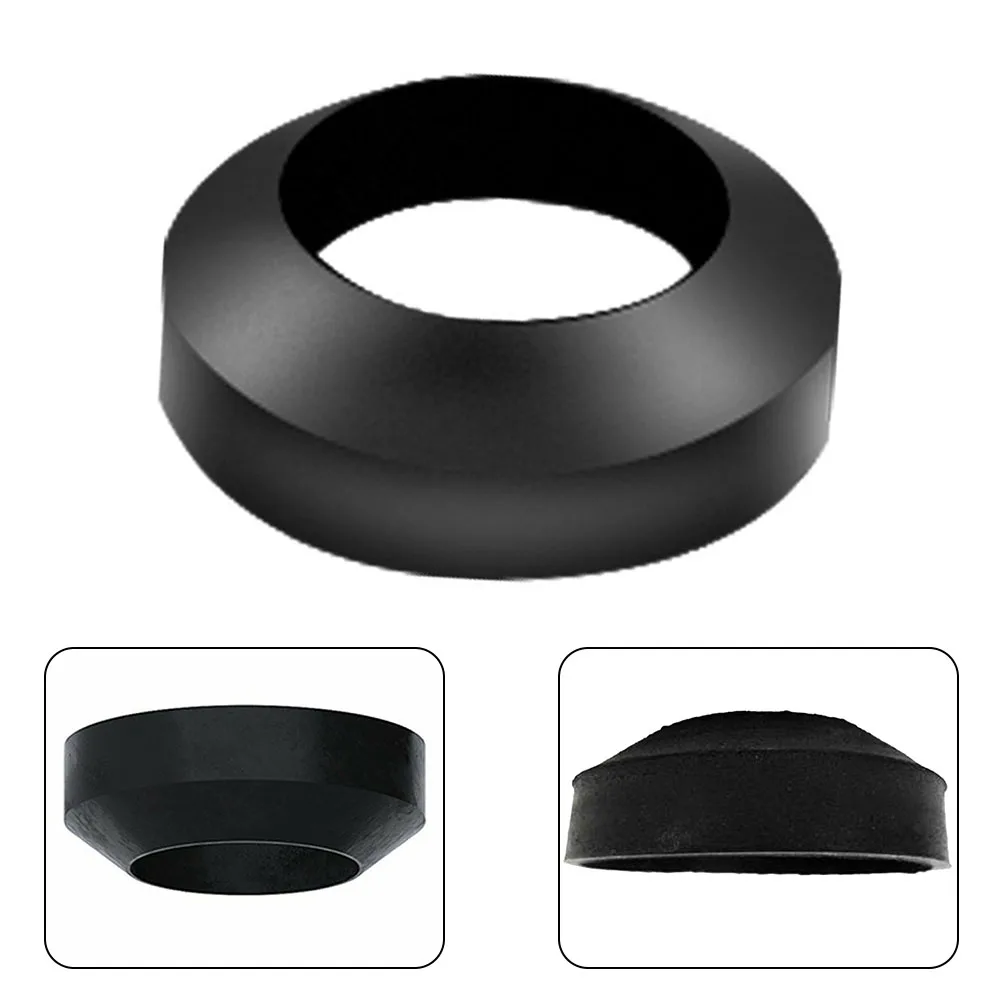 Junta de inodoro, anillo de sellado de inodoro, sello de cisterna negro, arandela de donut cónica en forma de cono, 1 Uds. De repuesto
