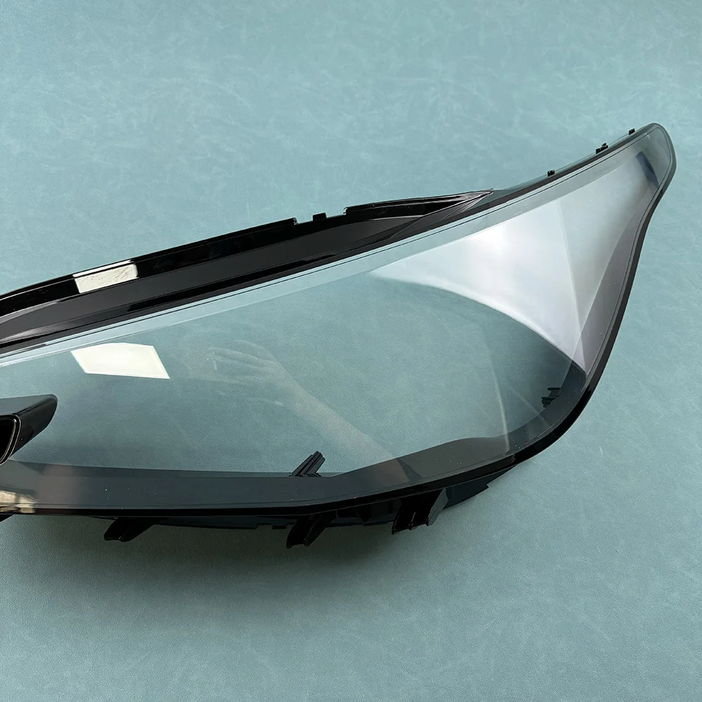 صالح ل Volkswagen VW ID.4 X 2021 2022 عدسة المصباح الأمامي غطاء كشافات شفافة قذيفة اكسسوارات السيارات شبكي غطاء خفيف #3