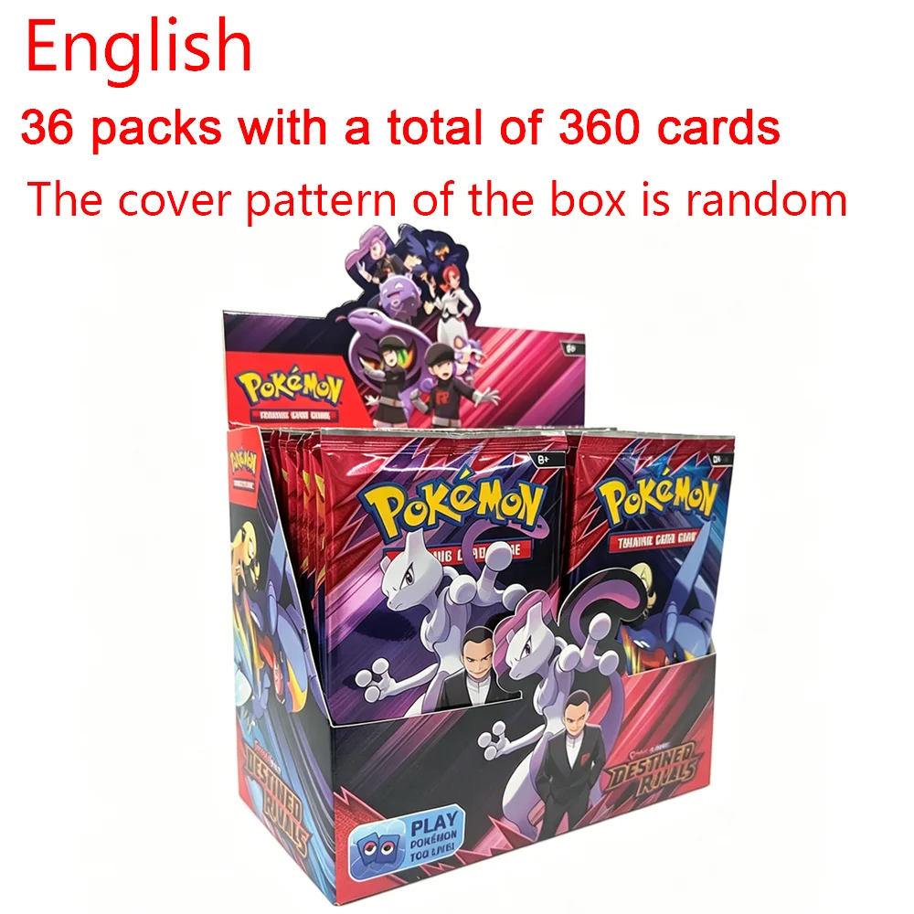 360 Stück Pokémon-Karten Destined Rivals Prismatic Evolutions Scarlet Violet 151 PALDEAN Englische Booster-Kampfkarten