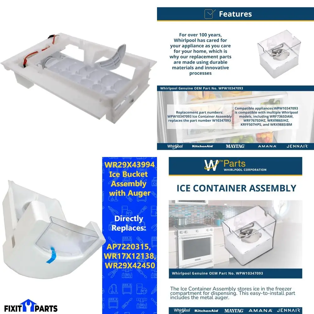 Ice Maker Compatible with LG Refrigerator Models - ClimaTek Designed for Efficient Ice Production