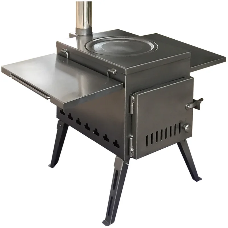

Cross-border camping stove, outdoor barbecue stove, tea stove, portable camping cooker, wood-burning stove