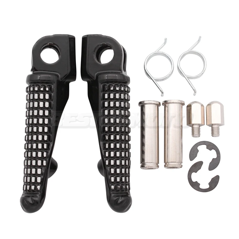 Motorcycle Front & Rear Footrests Foot Pegs For Kawasaki Ninja ZX6R 9R 10R 12R EX650 ER6F ER6N 650R Z750 Z1000 Z1000SX ZZR1200