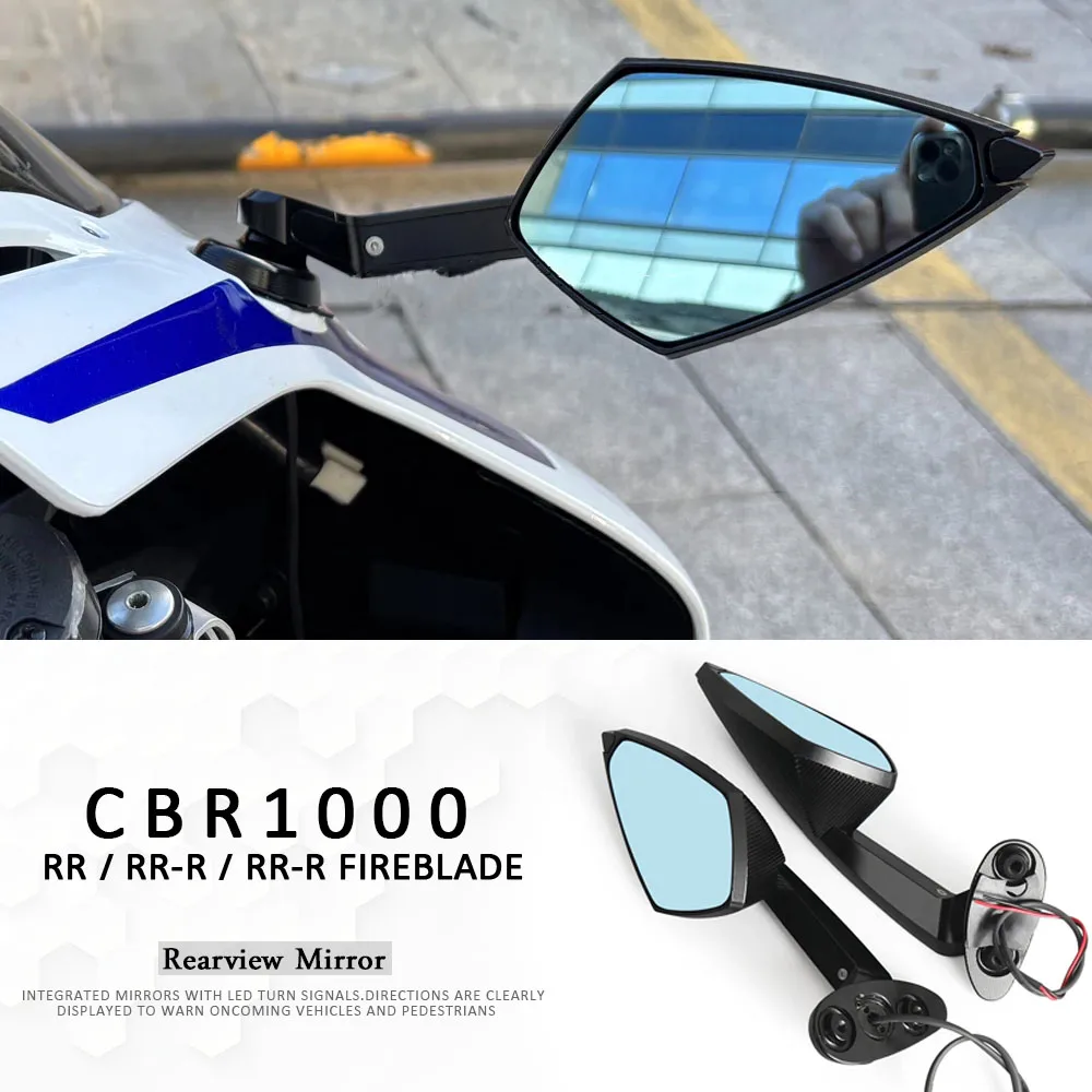 

For HONDA CBR1000RR CBR1000RR-R Fireblade CBR 1000 RR RR-R Motorcycle Black Rearview Mirror Racing Sport Back Side Mirrors