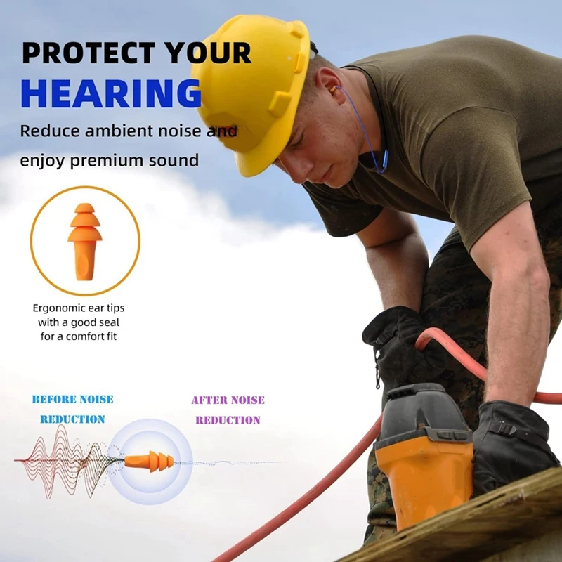 Ear Plugs Bluetooth Headset For Work, Hearing Protection, Suitable For Construction Site And Noisy Environments Durable