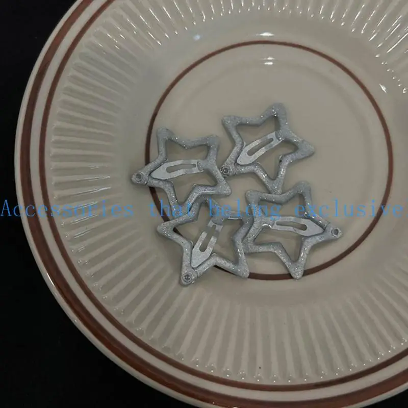 31BB 2Pcs Metal Hair Barrettes Hair Accessory for Women Girls Fashion Star Hairpin - Image 2