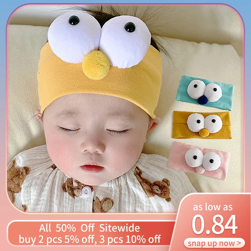 

Big Eyes Cartoon Baby Hairband Kids Soft Elastic Nylon Headband Cute Children Hair Accessories Funny Toddler Headdress Headwear
