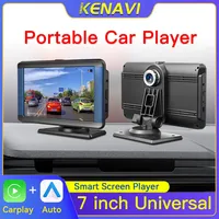 7 Inch Portable Car MP5 Player Stereo Radio Carplay Android Auto Touch Screen BT FM Universal Multimedia Monitor With Dash Cam