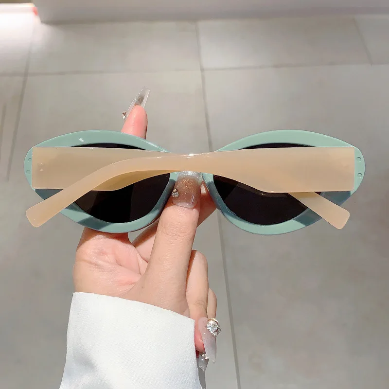 Luxury Brand Designer Vintage Cat Eye Sunglasses Women For Men 2024 Sun Glasses Trendy Punk Popular Jelly Sexy Ladies Eyeglasses