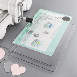 2 Size Cutting Pads for BSP BS Switch Plus Die Cutting Machine Clear Polycarbonate Plastic Cutting Plates for Embossing Craft