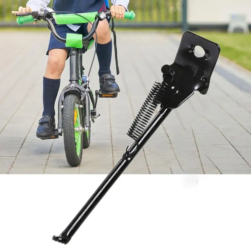 Adjustable Alloy Kickstands Single-Side Cycle Kickstand With Anti-Skid Pads Thick And Sturdy Cycle Side Kickstand For 12 14 16