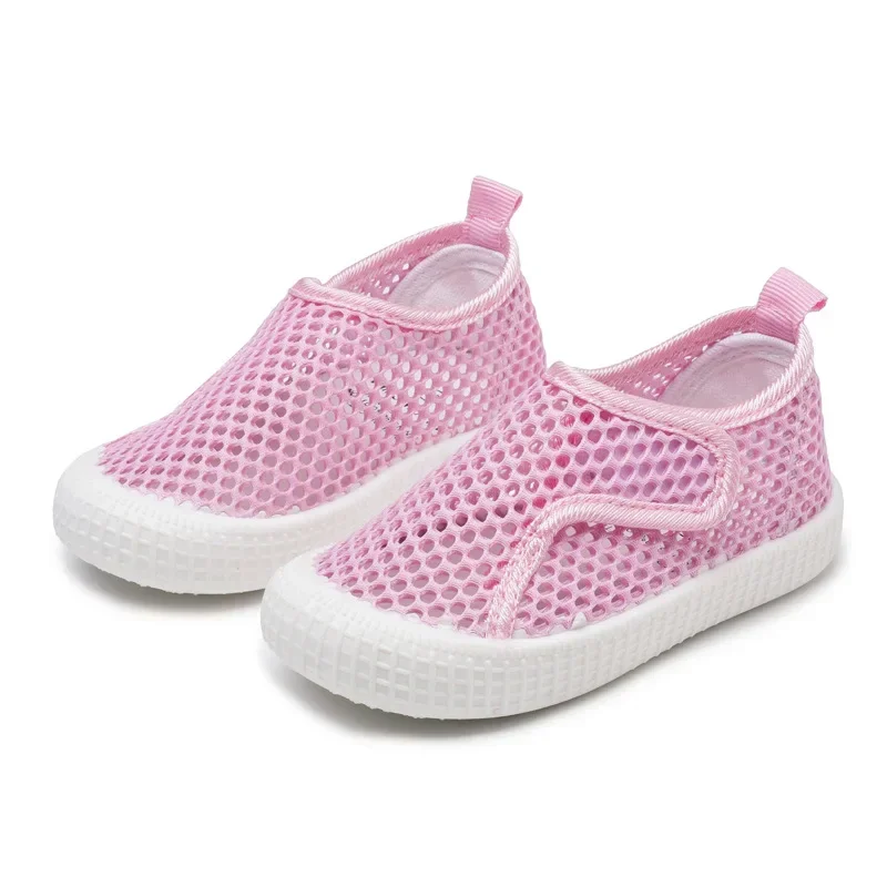 Summer Children Sandals Air Mesh Net Shoes Kids Single-layer Shoes Baby Soft-bottom Hollow Sandals Breathable Boys Girls Sandals