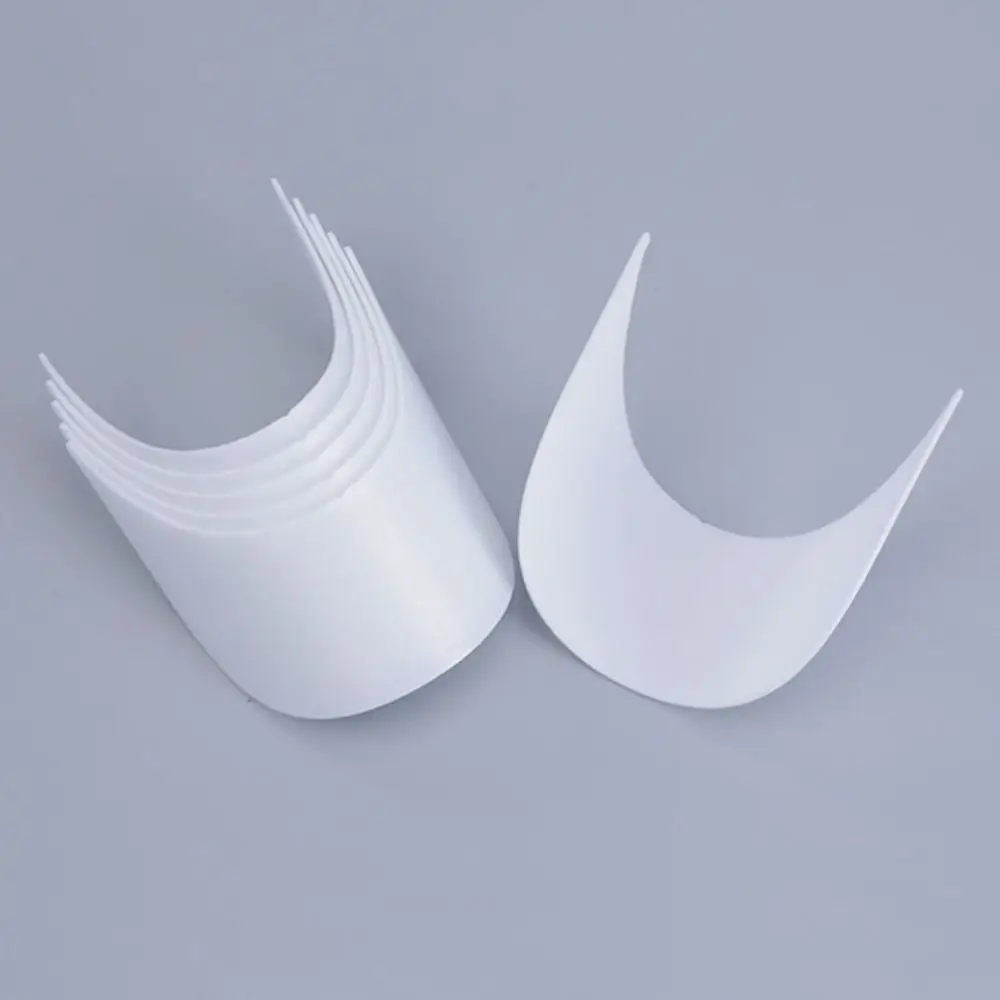 20Pcs DIY Baseball Cap Brim Peaked Removable Plastic Cap Brim Replacement Comfortable To Wear Easy Insert Sun Hat Support Liners