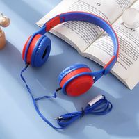 Headworn Wired Headset Cellular Computer Universal New Folding Style Students Online Class Game Earphone Birthday Gift