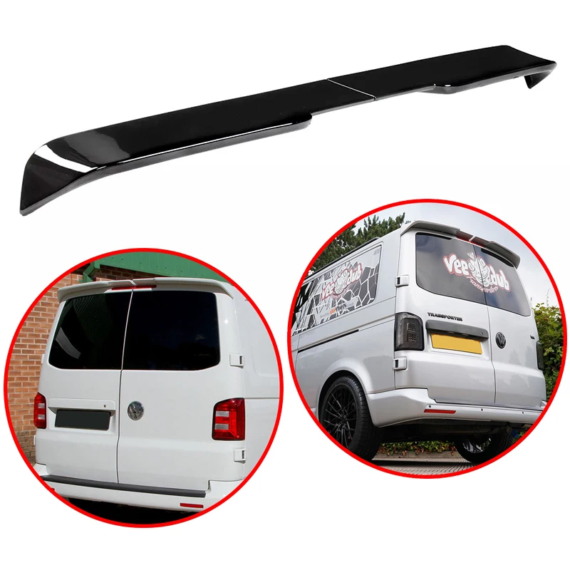 

For VW Volkswagen Transporter T5 T5.1 T6 T6.1 2 PCS ABS Car Rear Wing Spoiler Glossy Black Or Carbon Fiber Look Body Kit