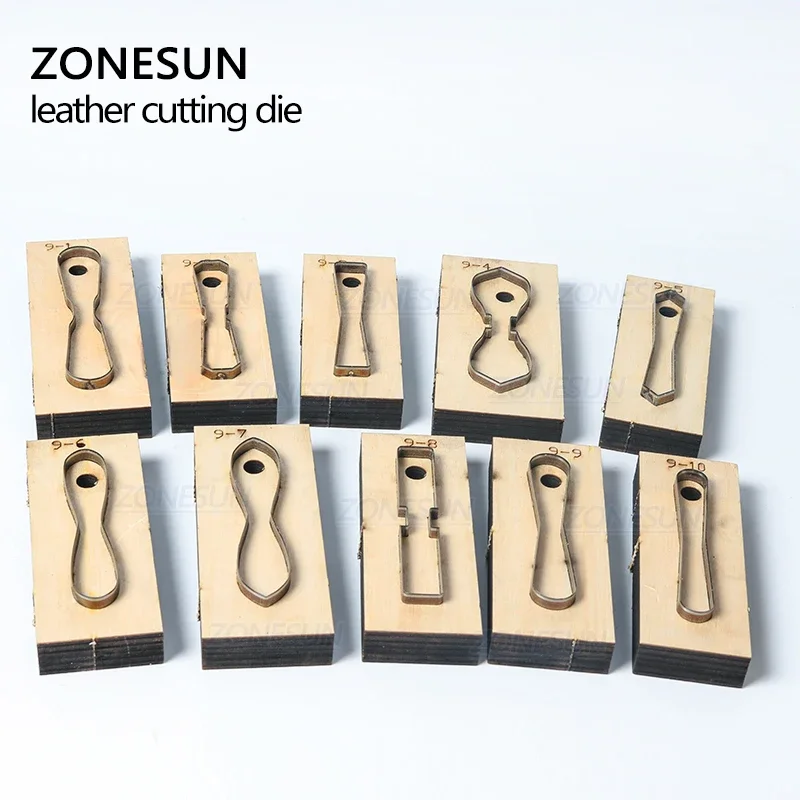 ZONESUN  Leather Handbag Accrssory Cutting Die Zipper Holder  Leather Decoration Tool For Die Cutting Machine DIY Handicraft Cut
