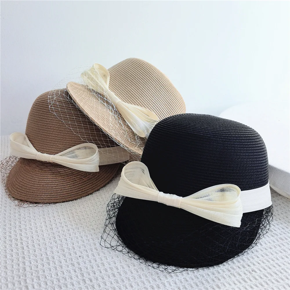 chapeau-a-nœud-en-lin-et-soie-a-mailles-style-hepburn-retro-pour-femme-chapeau-de-pecheur-en-paille-tressee-a-large-bord-accessoire-de-mode