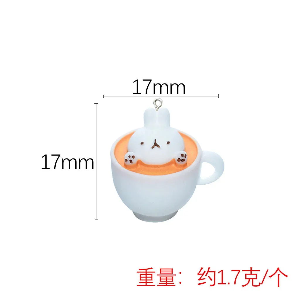 10Pcs Cute Cartoon Animals Cake Biscuit Resin Charms Pendants for Bracelets Necklace Earrings Jewelry Making Flat back Cabochon