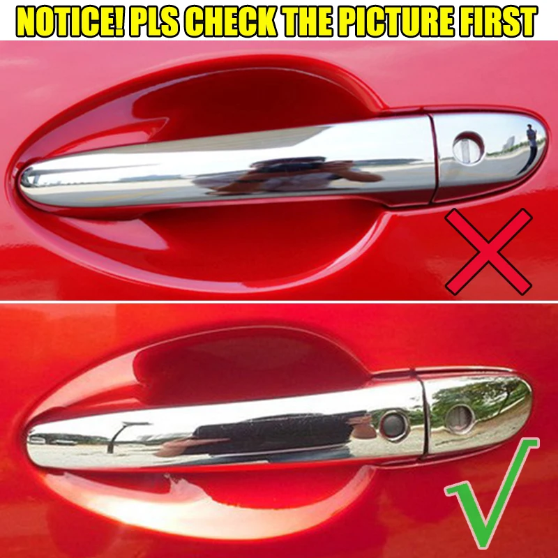 For Mazda 2 3 6 CX3 CX5 CX9 2013 2014 2015 2016 2017 2018 2019 2020 Chrome Door Handle Cover Trim Overlay Styling Keyless Entry